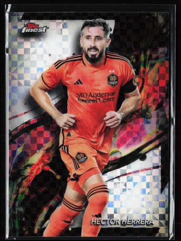 Hector Herrera 2024 Topps Finest MLS #16 Checkerboard Refractor RAW