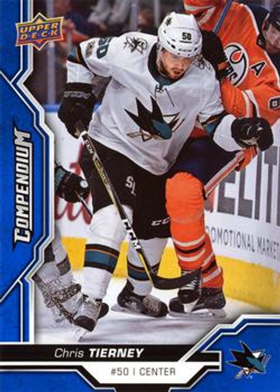 Chris Tierney 2018 Upper Deck Compendium #322 Blue RAW