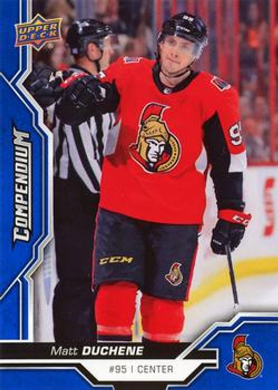 Matt Duchene 2018 Upper Deck Compendium #275 Blue RAW