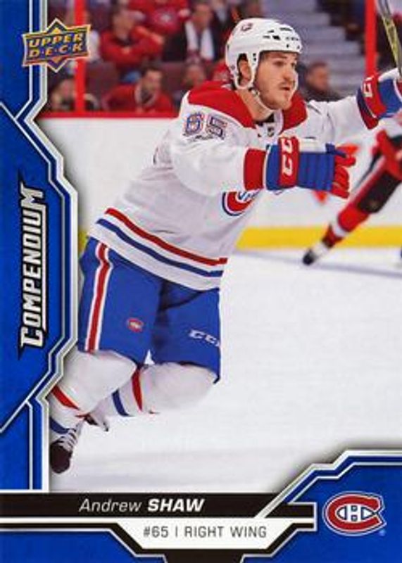 Andrew Shaw 2018 Upper Deck Compendium #216 Blue RAW