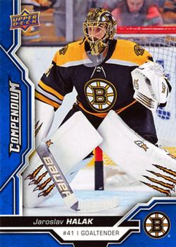 Jaroslav Halak 2018 Upper Deck Compendium #482 Blue RAW