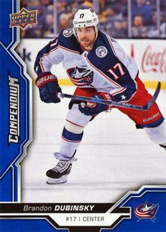 Brandon Dubinsky 2018 Upper Deck Compendium #113 Blue RAW