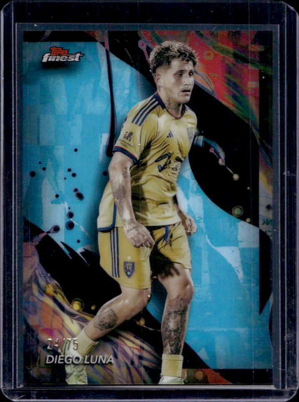 Cristian Arango 2024 Topps Finest MLS #101 Aqua Refractor RAW