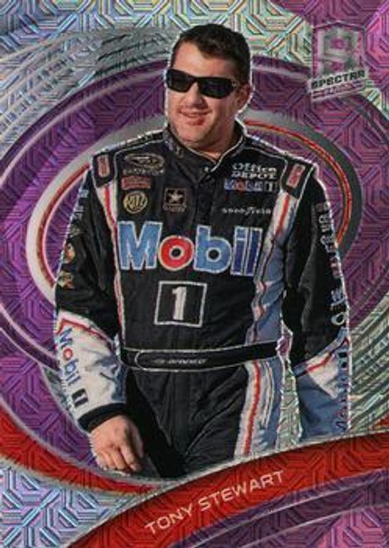 Tony Stewart 2022 Chronicles NASCAR #31b Spectra Meta Pink /25 RAW