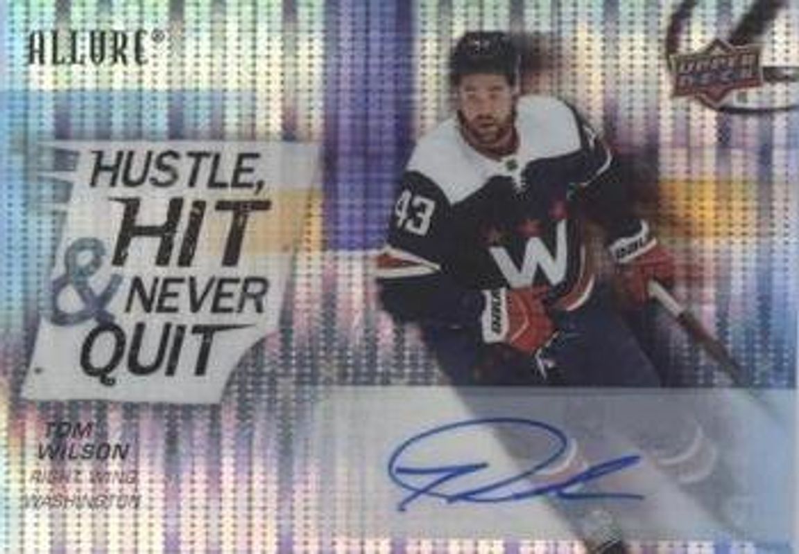 2021 Upper Deck Allure #HH-3 Hustle, Hit & Never Quit Autographs