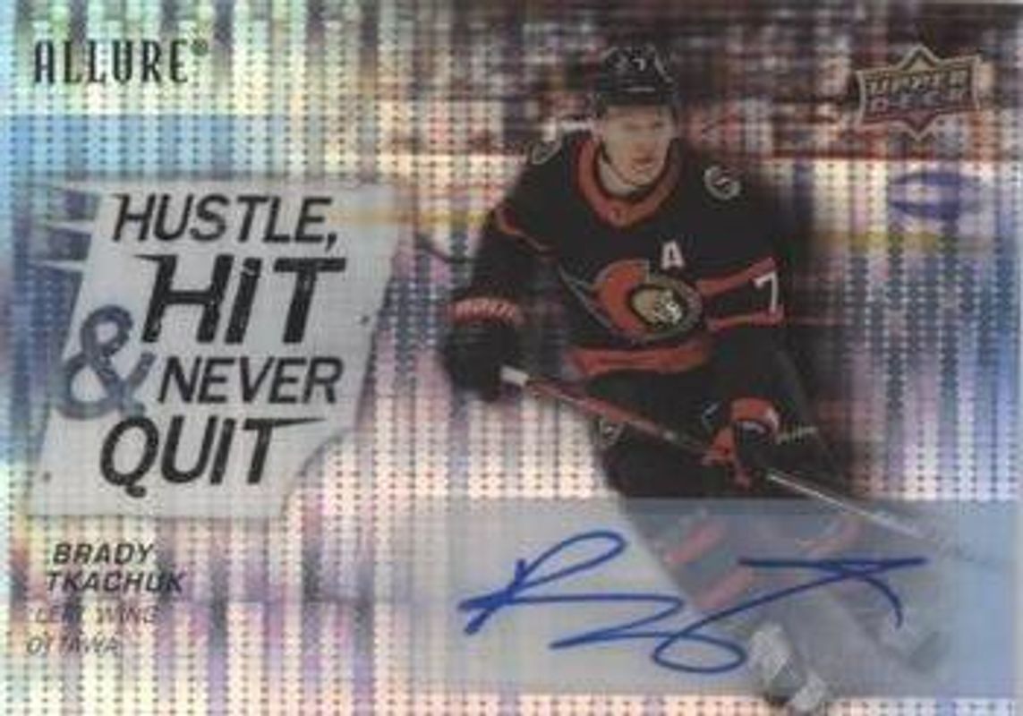 2021 Upper Deck Allure #HH-14 Hustle, Hit & Never Quit Autographs