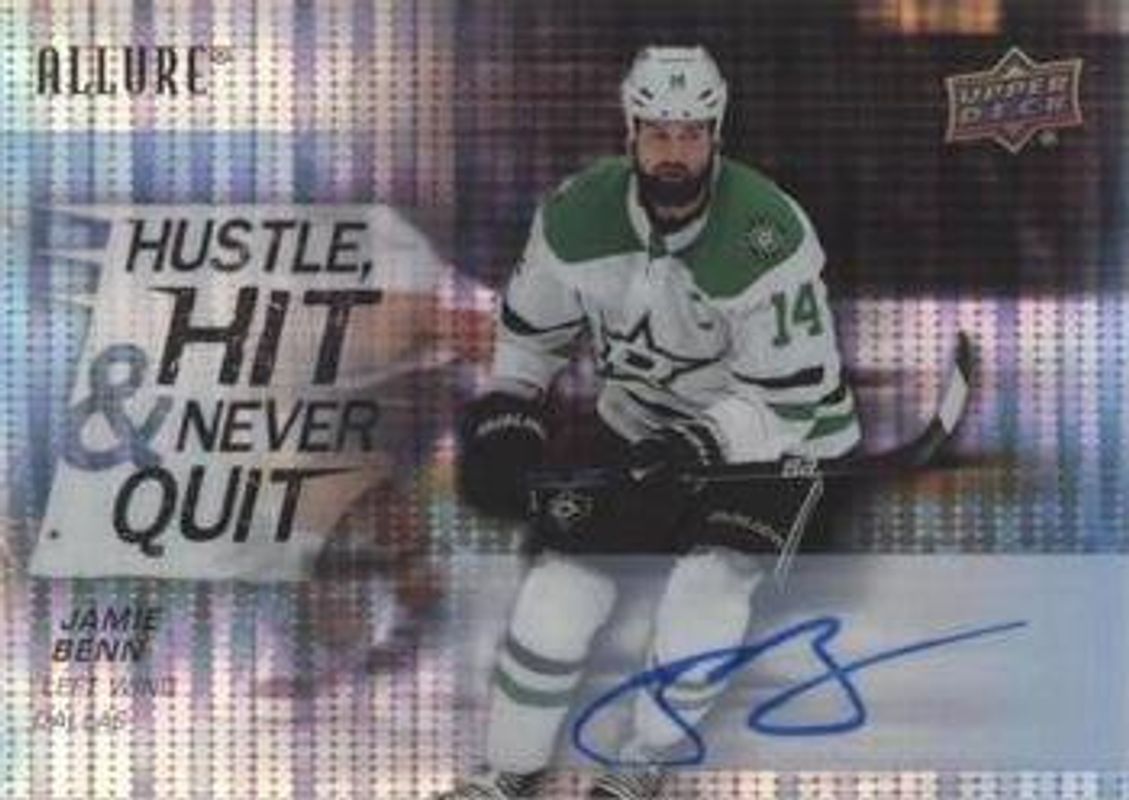 2021 Upper Deck Allure #HH-4 Hustle, Hit & Never Quit Autographs
