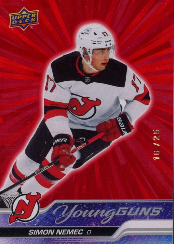 2023 Upper Deck Extended Series #727 Young Guns - Outburst Red /25