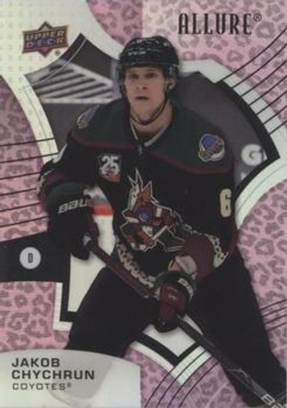 Jakob Chychrun 2021 Upper Deck Allure #88 Pink Blue Leopard RAW