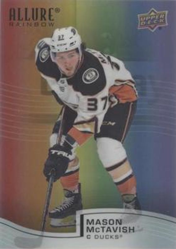 Mason McTavish 2021 Upper Deck Allure #R-3 Full Rainbow Achievements Rookie RAW