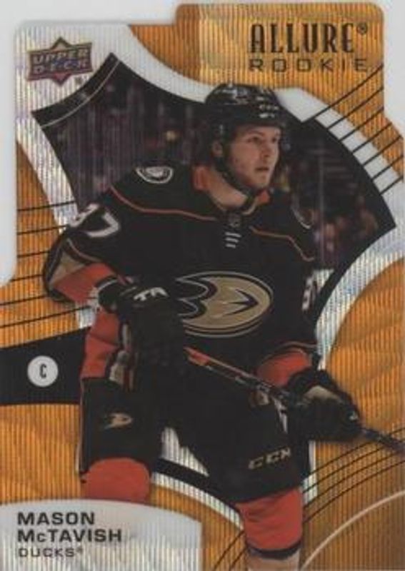 Mason McTavish 2021 Upper Deck Allure #108 Orange Slice die-cut Rookie RAW