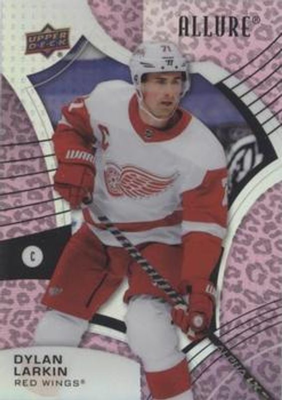 Dylan Larkin 2021 Upper Deck Allure #2 Pink Blue Leopard RAW