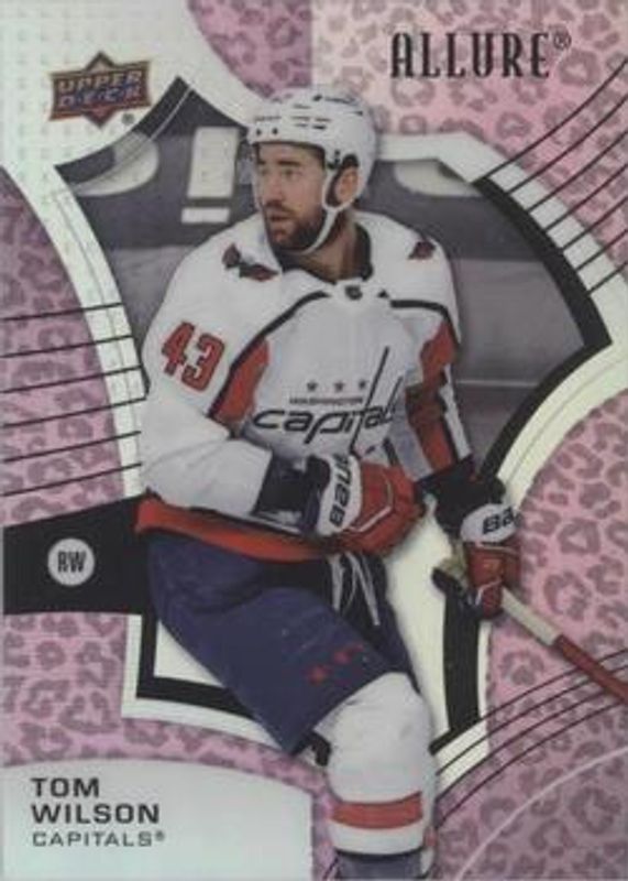 Tom Wilson 2021 Upper Deck Allure #3 Pink Blue Leopard RAW