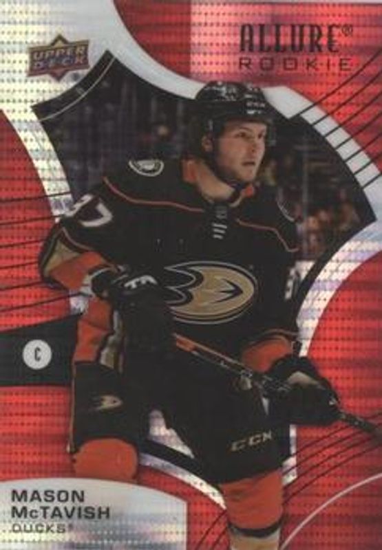 Mason McTavish 2021 Upper Deck Allure #108 Red Rainbow Rookie RAW