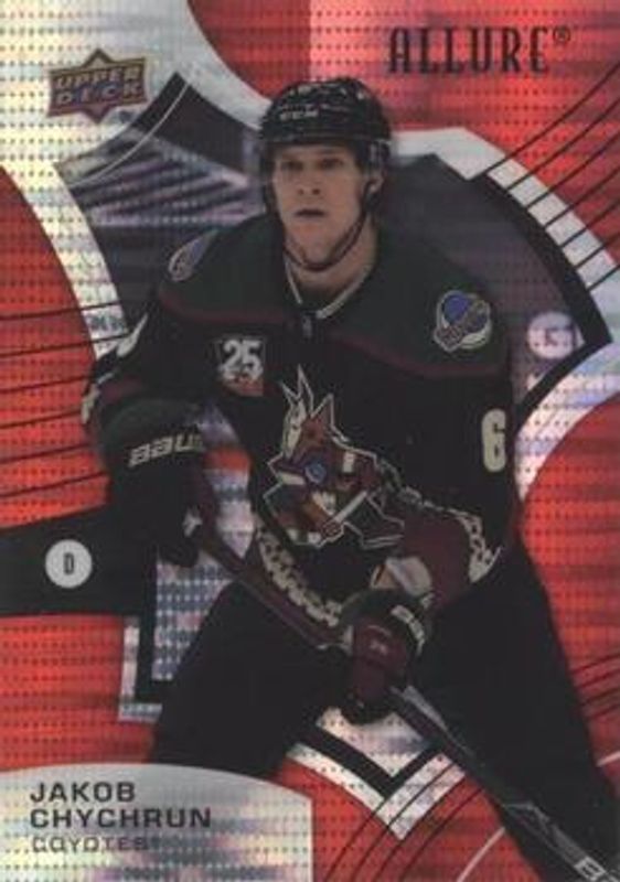 Jakob Chychrun 2021 Upper Deck Allure #88 Red Rainbow RAW