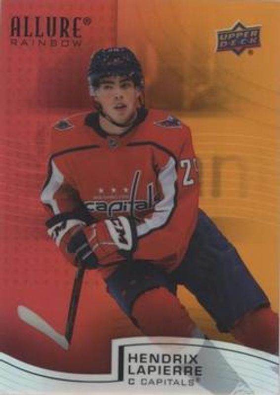 Hendrix Lapierre 2021 Upper Deck Allure #R-12 Rainbow Red - Orange Rookie RAW
