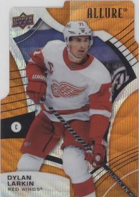 Dylan Larkin 2021 Upper Deck Allure #2 Orange Slice die-cut RAW