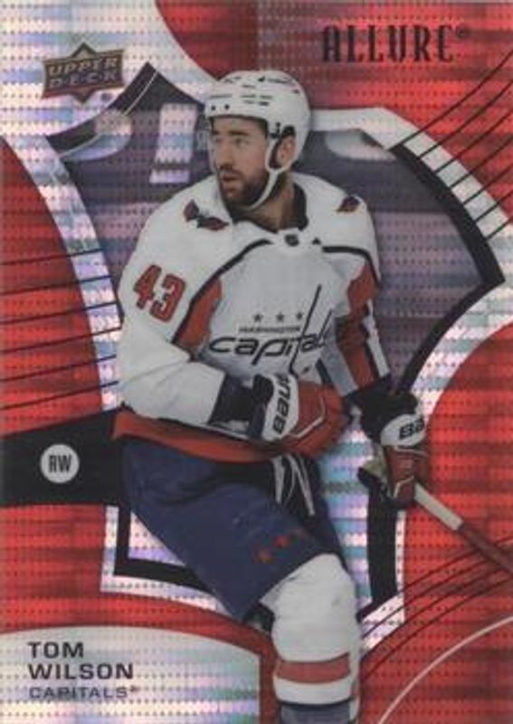 Tom Wilson 2021 Upper Deck Allure #3 Red Rainbow RAW