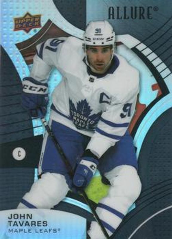 John Tavares 2021 Upper Deck Allure #44 Black Rainbow RAW