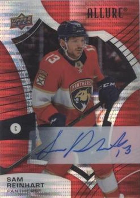 Sam Reinhart 2021 Upper Deck Allure #42 Autographs - Red Rainbow RAW