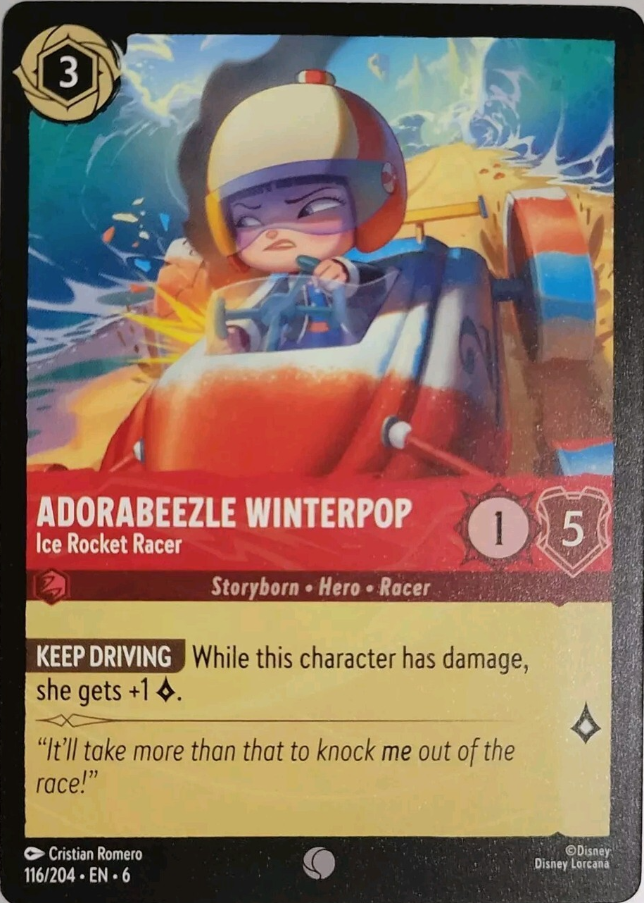 Adorabeezle Winterpop - Ice Rocker Racer Disney Lorcana Cards Price ...