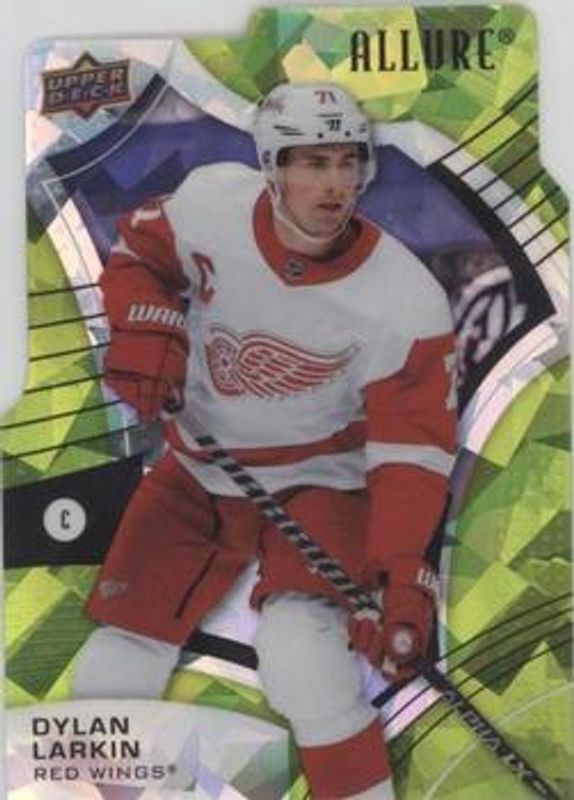Dylan Larkin 2021 Upper Deck Allure #2 Green Rainbow die-cut /99 RAW