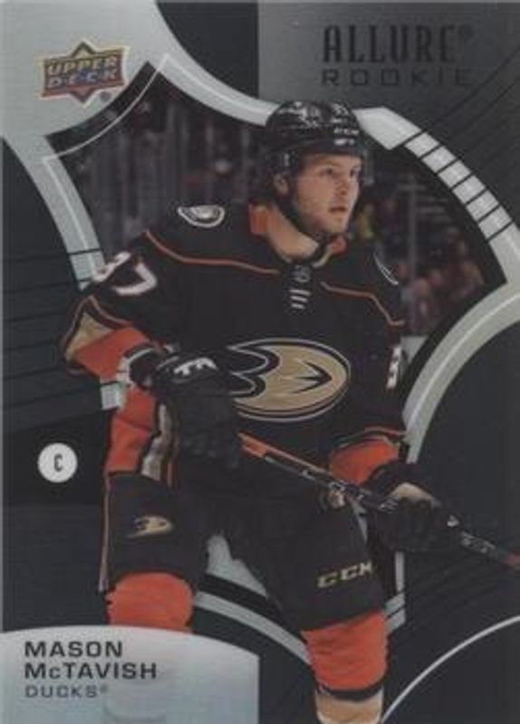 Mason McTavish 2021 Upper Deck Allure #108 Black Rainbow Rookie RAW