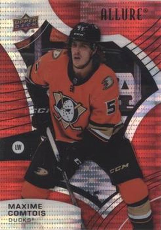 Max Comtois 2021 Upper Deck Allure #25 Red Rainbow RAW