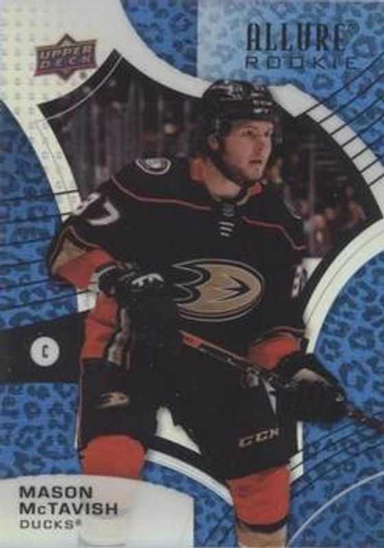 Mason McTavish 2021 Upper Deck Allure #108 Pink Blue Leopard Rookie RAW