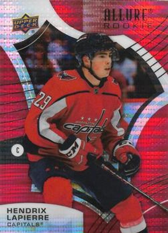 Hendrix Lapierre 2021 Upper Deck Allure #103 Red Rainbow Rookie RAW