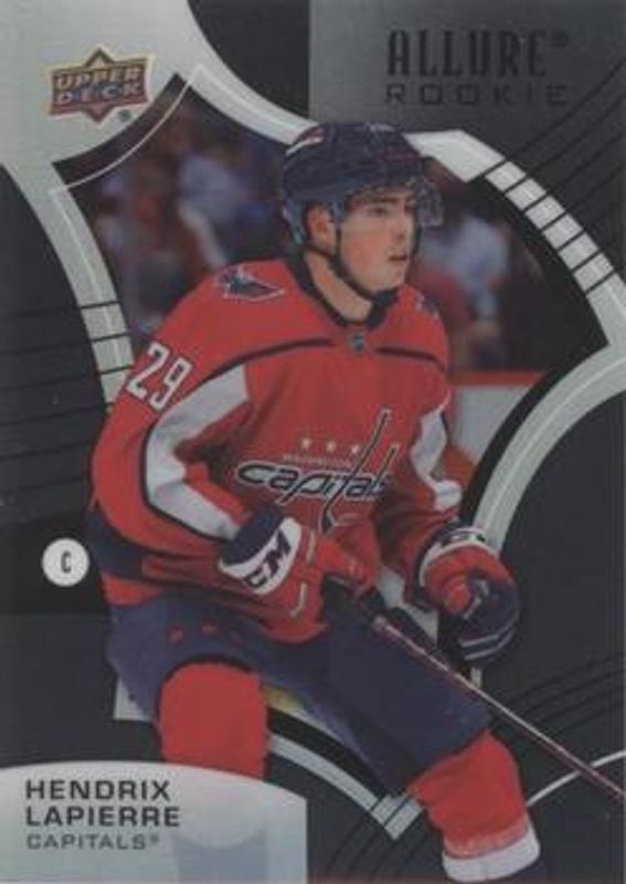 Hendrix Lapierre 2021 Upper Deck Allure #103 Black Rainbow Rookie RAW