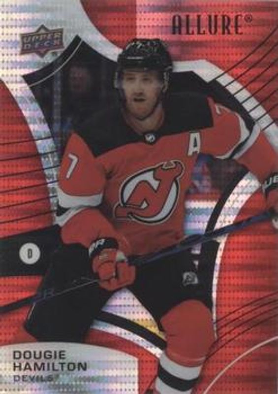 Dougie Hamilton 2021 Upper Deck Allure #23 Red Rainbow RAW