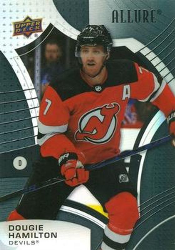 Dougie Hamilton 2021 Upper Deck Allure #23 Black Rainbow RAW