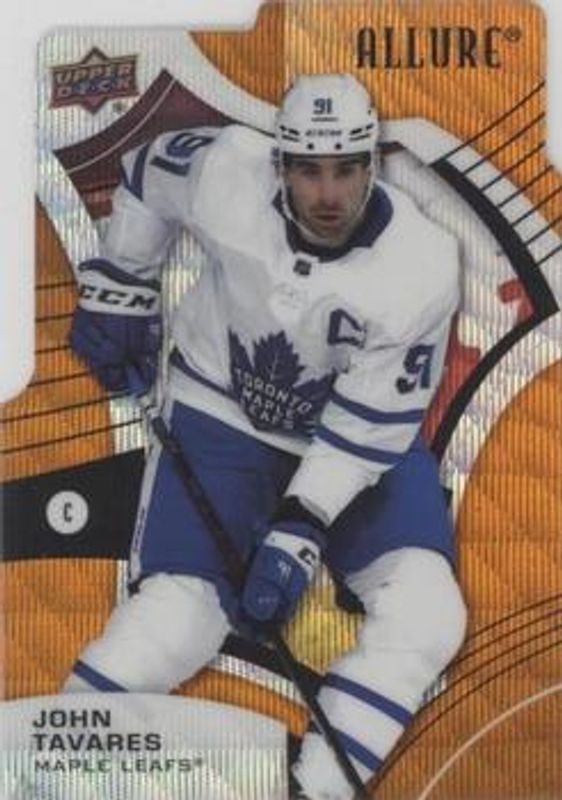 John Tavares 2021 Upper Deck Allure #44 Orange Slice die-cut RAW