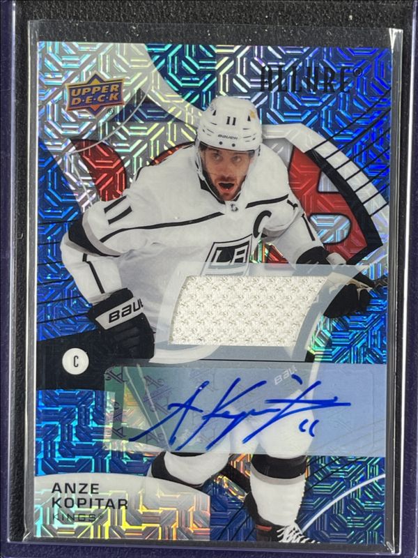 Anze Kopitar 2021 Upper Deck Allure #85 Autographs - Blue Line /35 RAW