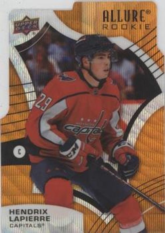 Hendrix Lapierre 2021 Upper Deck Allure #103 Orange Slice die-cut Rookie RAW