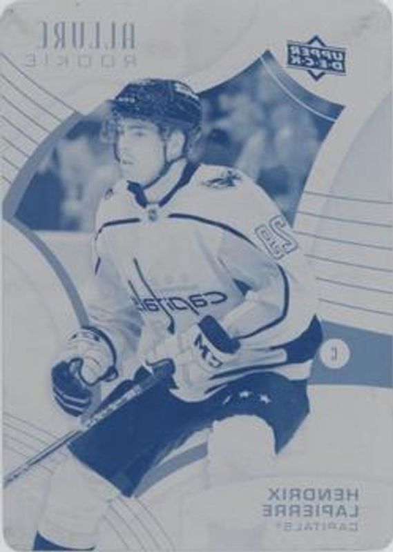 Hendrix Lapierre 2021 Upper Deck Allure #103 Printing Plates Cyan /1 Rookie RAW