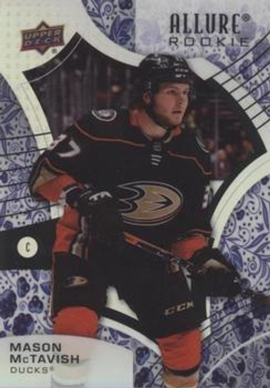 Mason McTavish 2021 Upper Deck Allure #108 Blue China Rookie RAW