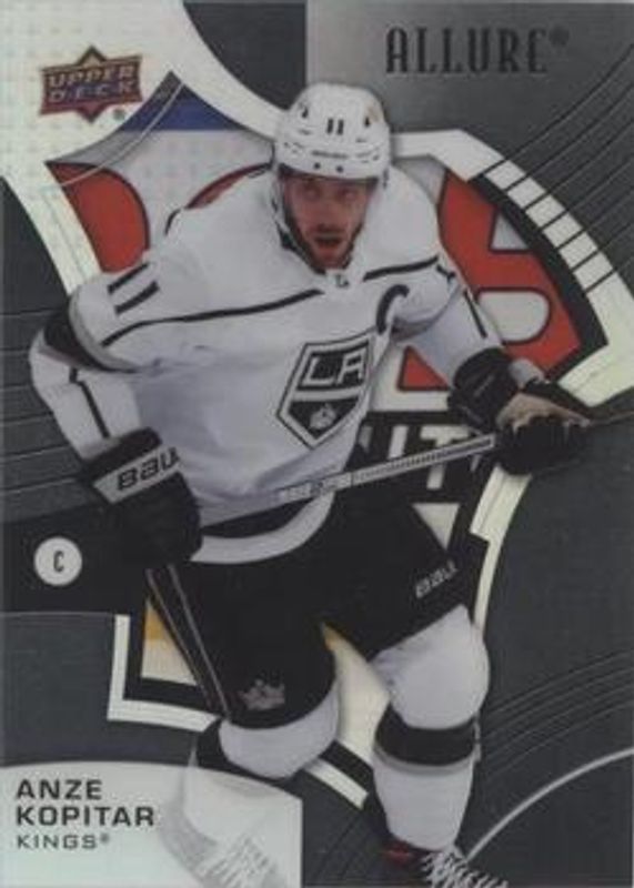 Anze Kopitar 2021 Upper Deck Allure #85 Black Rainbow RAW