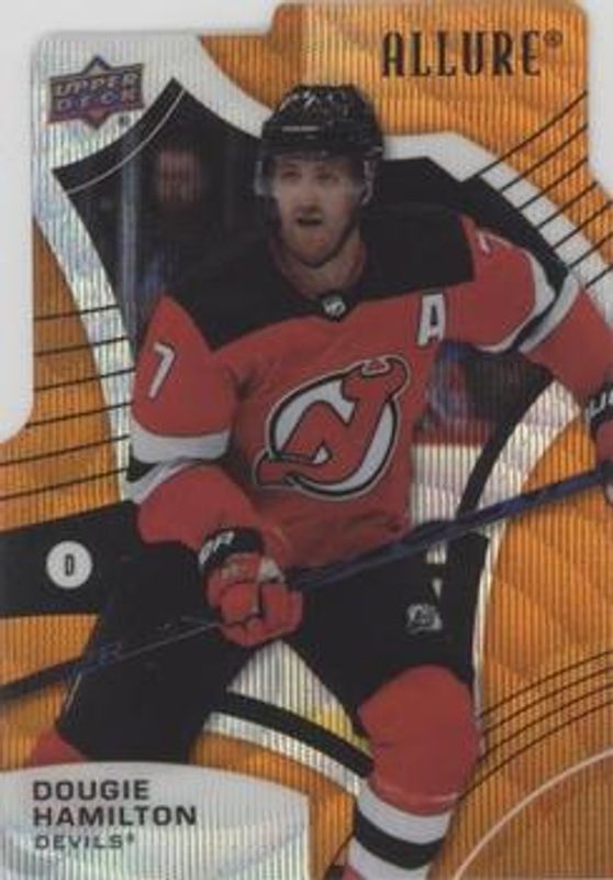 Dougie Hamilton 2021 Upper Deck Allure #23 Orange Slice die-cut RAW