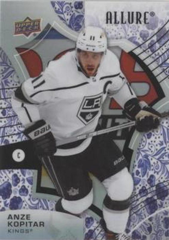Anze Kopitar 2021 Upper Deck Allure #85 Blue China RAW