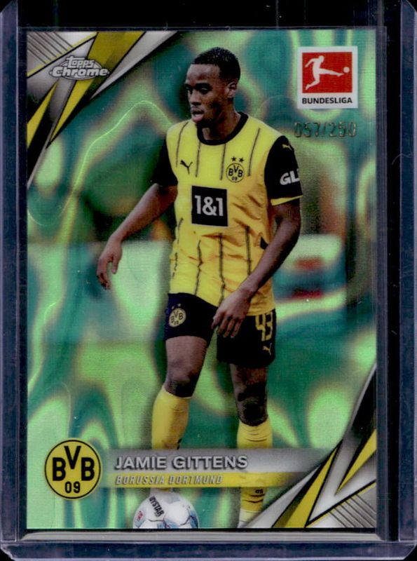 2024 Topps Chrome Bundesliga #26 Neon Green Lava Refractor /250