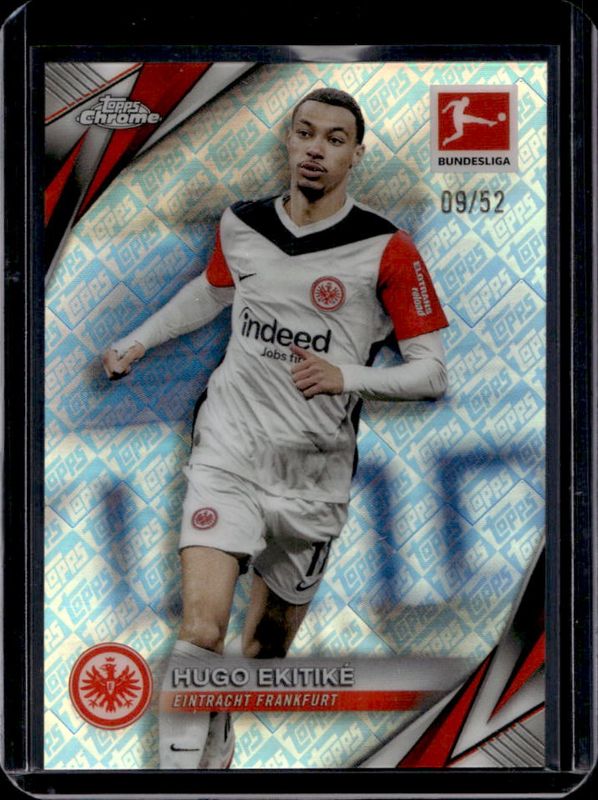 Hugo Ekitike 2024 Topps Chrome Bundesliga #34 Toppsfractor /52 RAW
