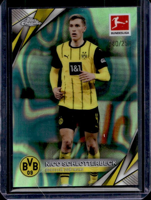 2024 Topps Chrome Bundesliga #23 Neon Green Lava Refractor /250