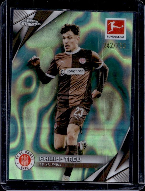 2024 Topps Chrome Bundesliga #86 Neon Green Lava Refractor /250