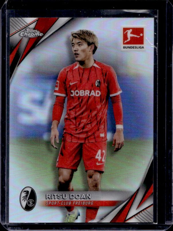 Ritsu Doan 2024 Topps Chrome Bundesliga #40 Refractor RAW