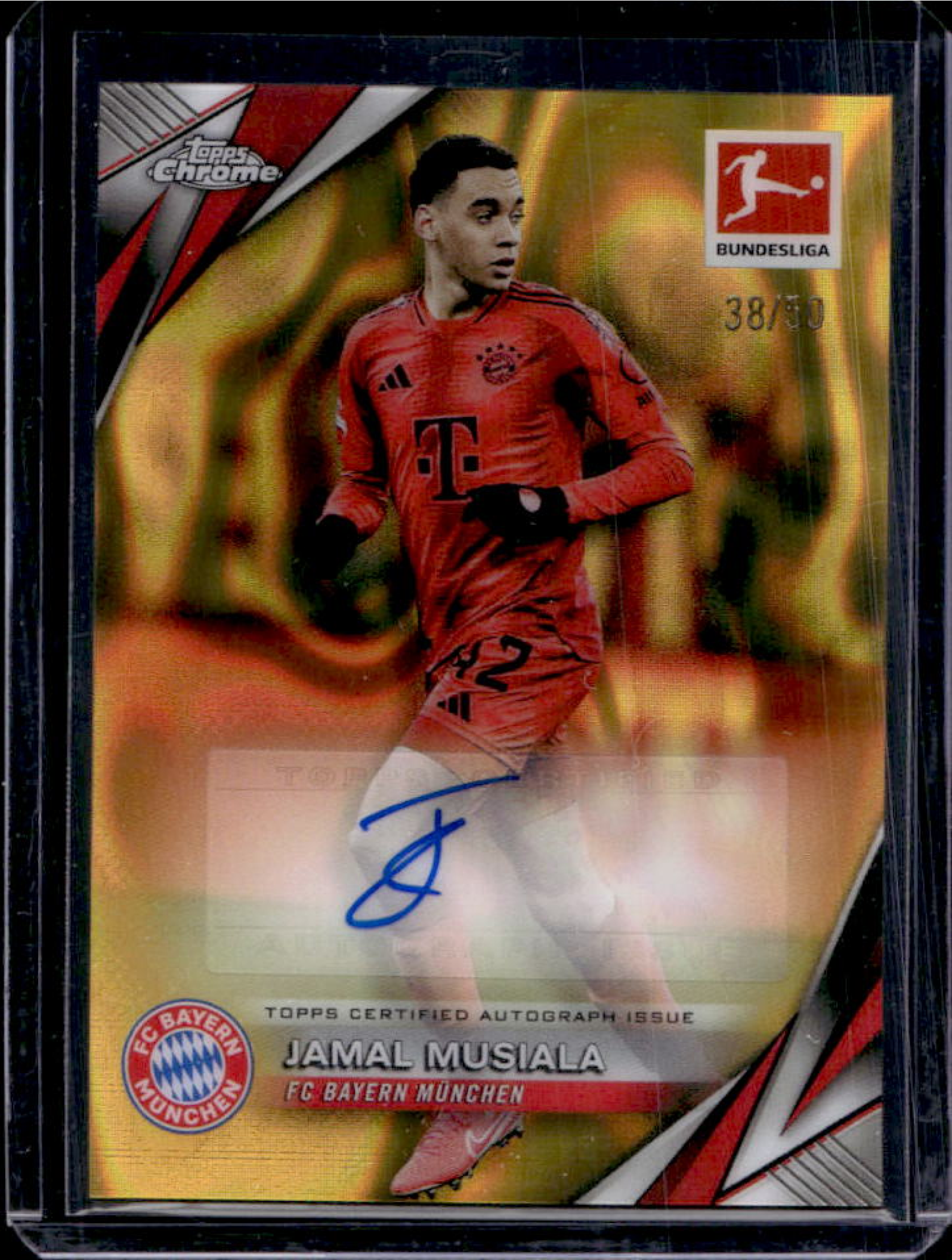 Jamal Musiala 2024 Topps Chrome Bundesliga #BA-JM Base Autographs
