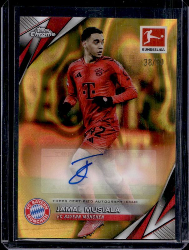 Jamal Musiala 2024 Topps Chrome Bundesliga #BA-JM Base Autographs