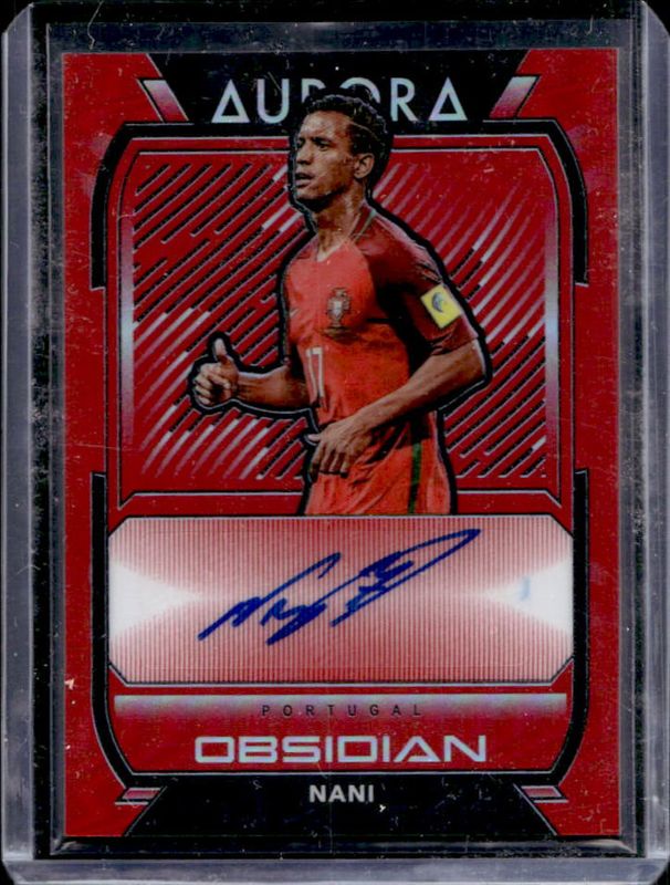 2020 Obsidian #AU-N Aurora Autographs - Red Flood /44