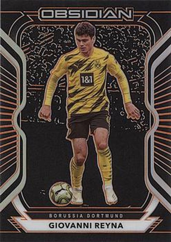Giovanni Reyna 2020 Obsidian #7 Electric Etch Orange /50 RAW